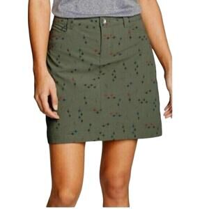 New Eddie Bauer Adventurer 2.0 Skort Skirt Olive Sprig Hidden Shorts UPF 50